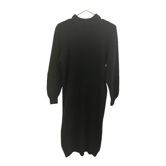 Raoul womens lambs wool and angora blend dress.midi size medium black - Picture 3 of 8